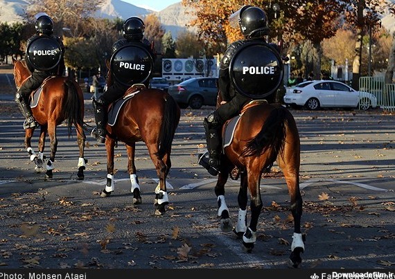 پلیس اسب سوار دربی(عکس)