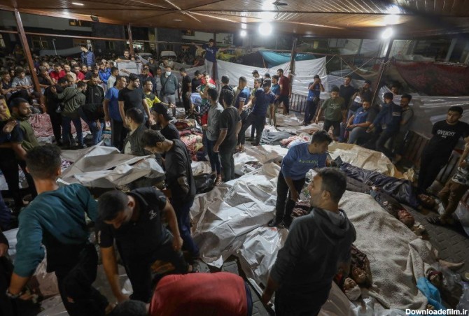 جنایت هولناک اسرائیل با حمله به یک بیمارستان در غزه با بیش از 600 ...