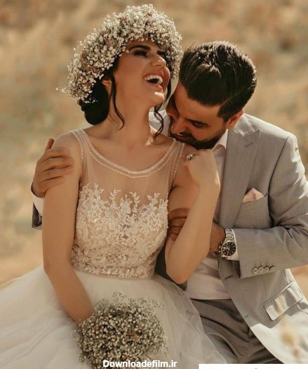 عکس ژست های زیبای عروس و داماد ❤️ [ بهترین تصاویر ]