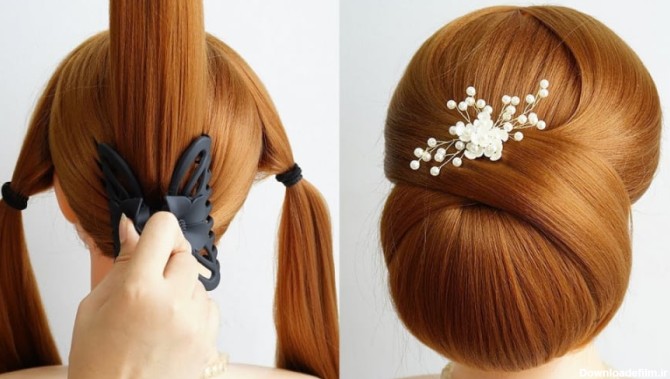مدل موی ساده و شیک برای عروس - بافت آسان مو