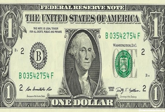 یک دلاری انواع اسکناس‌ دلار