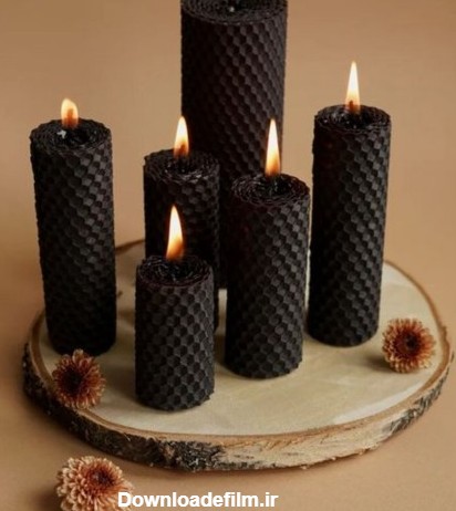 خرید و قیمت شمع مشکی باریک مناسب برای ختم عزاداری از غرفه گالری ...