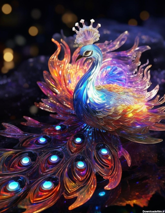 مجموعه والپیپر طاووس های فانتزی و گرافیکی با کیفیت 4K