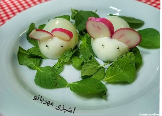 طرز تهیه تزیین تخم مرغ آبپز (ایده ساده) ساده و خوشمزه توسط مهربانو ...