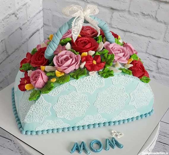 کیک روز مادر لاکچری | عکس مدل های زیبای تزیین کیک روز مادر ...