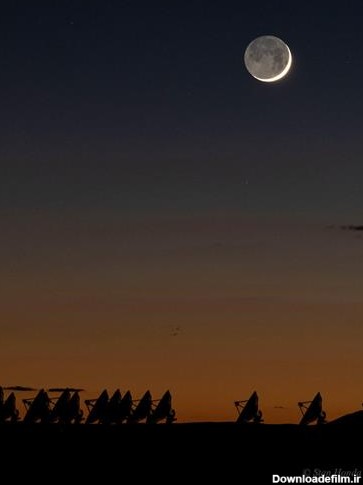 تصویر نجومی روز ناسا: ماه پیر در آغوش ماه جوان