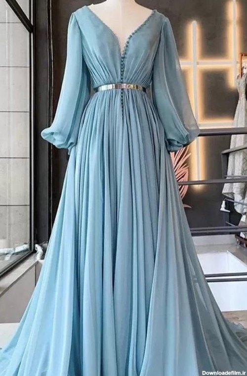 مدل لباس بلند مجلسی زنانه فوق العاده زیبا و شیک