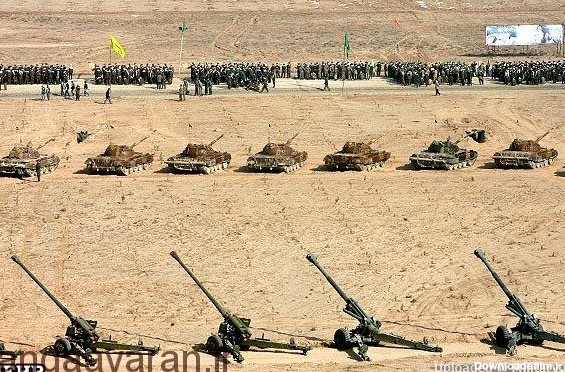 عکس توپخانه ارتش ایران