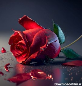عکس 5k گل رز قرمز با کیفیت بالا | image rose flower red | گیاهان ...