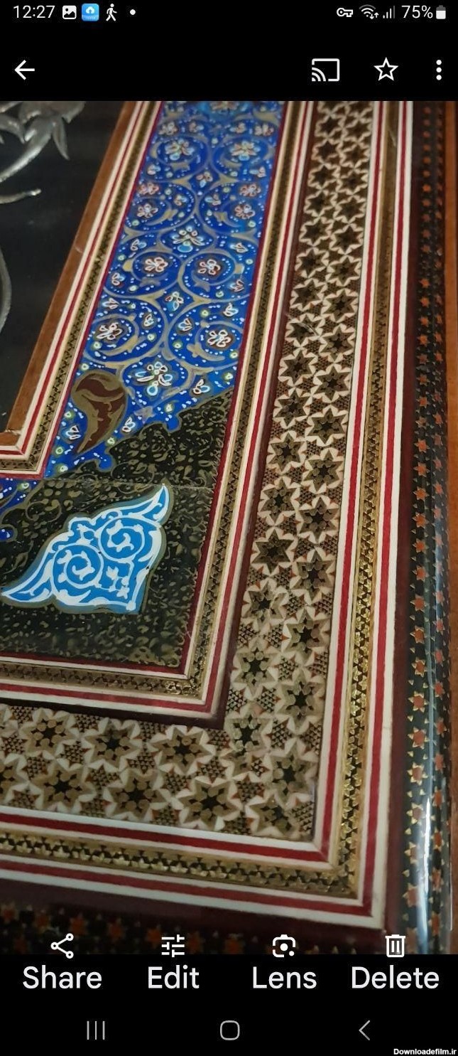 قاب خاتم ظریف و نفیس با طرح قلمزنی زیبا ظریف|تابلو، نقاشی و عکس|مشهد, محله کوثر|دیوار