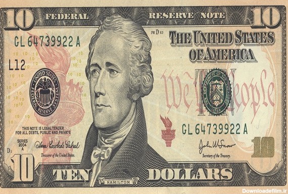 10 دلاری انواع اسکناس‌ دلار