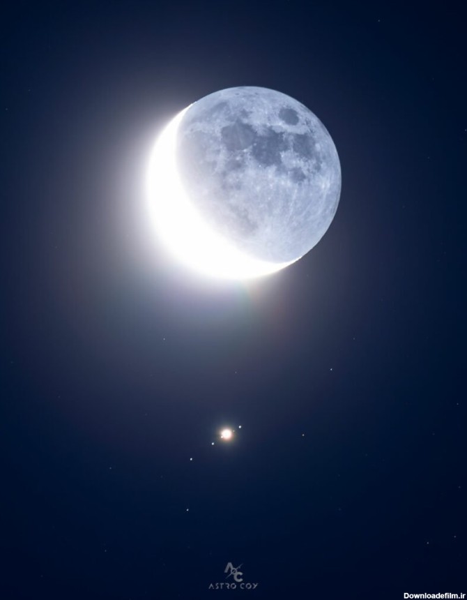 تصویر شگفت انگیز ناسا از همنشینی ماه و مشتری! - خبرآنلاین