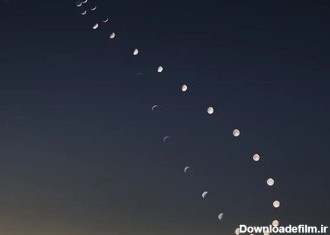 تصویر مسحورکننده از مسیر حرکت ماه در آسمان طی ۳۰ روز/ عکس - خبرآنلاین
