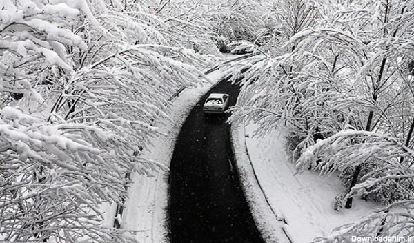عکس جاده زمستانی