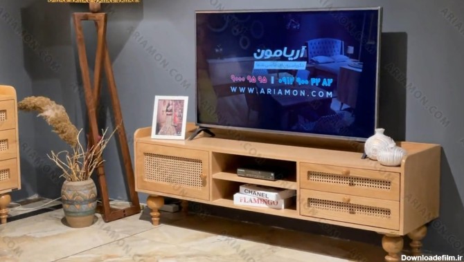 جدیدترین میز تلویزیون چوبی حصیری - نماشا