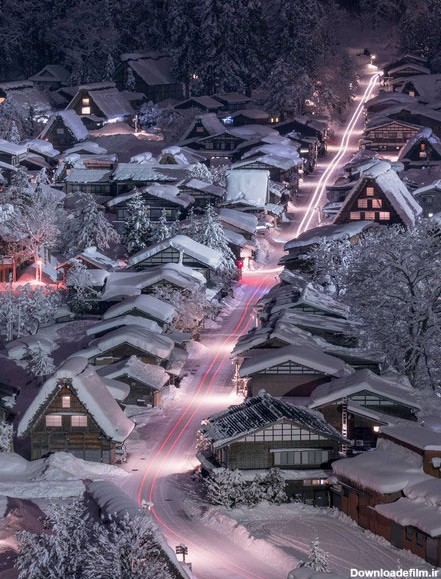 آخرین خبر | منظره برفی روستایی در ژاپن
