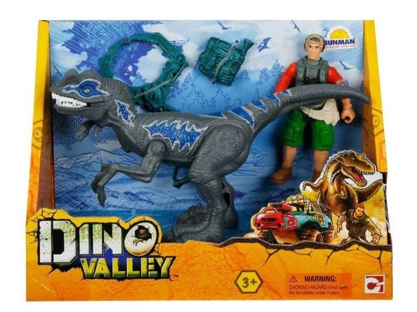 ست بازی شکارچیان دایناسور Dino Valley مدل Ranger and Dinosaur, تنوع: 542015-Dinosaur Set Gray, image