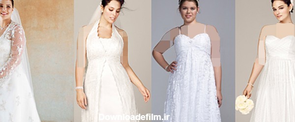 مدل لباس عروس برای افراد چاق (سایزبزرگ‌ها چه لباس عروسی بپوشند؟)