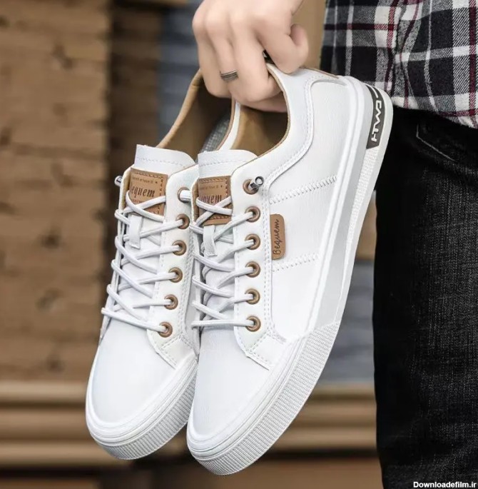 مدل جدید کفش روزانه سفید مردانه