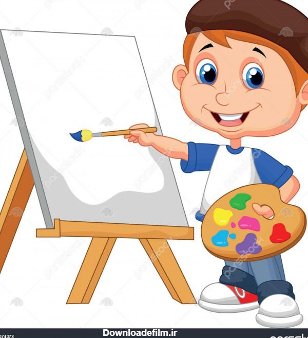 عکس نقاشی پسر بچه کارتونی
