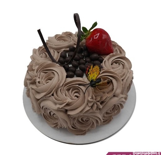 کیک تولد زیبا - کیک شکلاتی ساده نیلدا | کیک آف