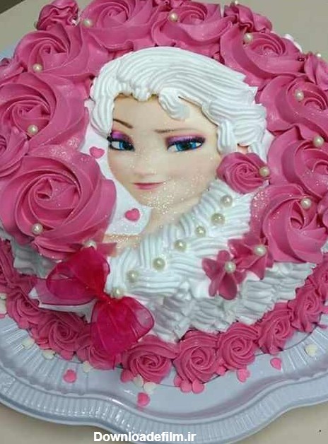 تزیین کیک تولد با ماسوره | عکس ۴۸ مدل زیبای تزیین کیک کودک