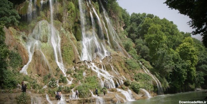 اوج زیبایی طبیعت در آبشار بیشه+ تصاویر
