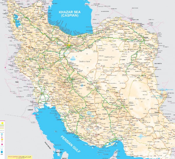 نقشه توریستی ایران انگلیسی - فروش نقشه کتاب اثر هنری
