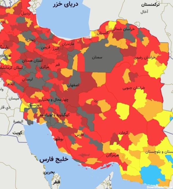 عکس شهر های ایران در نقشه