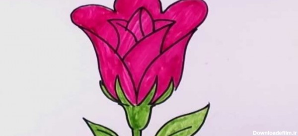 نقاشی گل : 50 طرح گل برای رنگ آمیزی کودکان