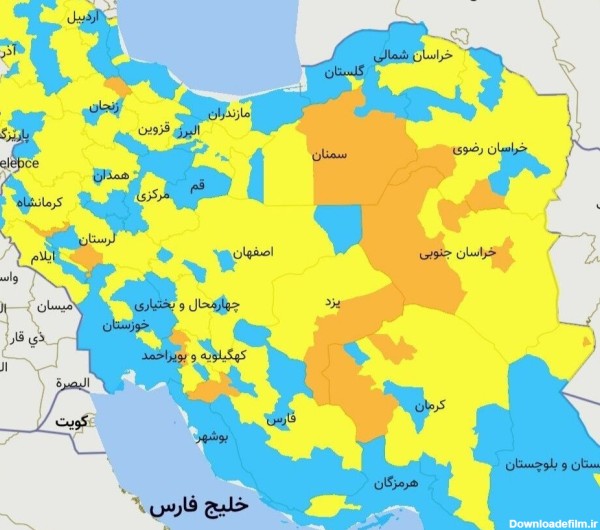 عکس شهرهای ایران روی نقشه