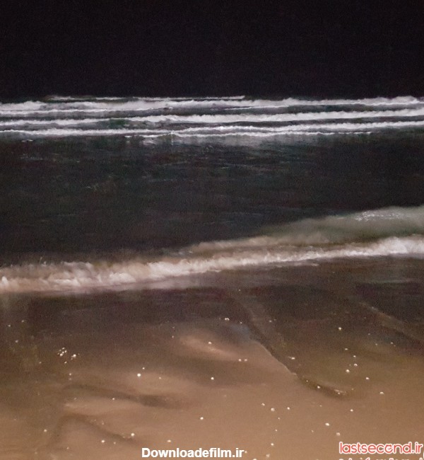 عکس دریا خزر در شب