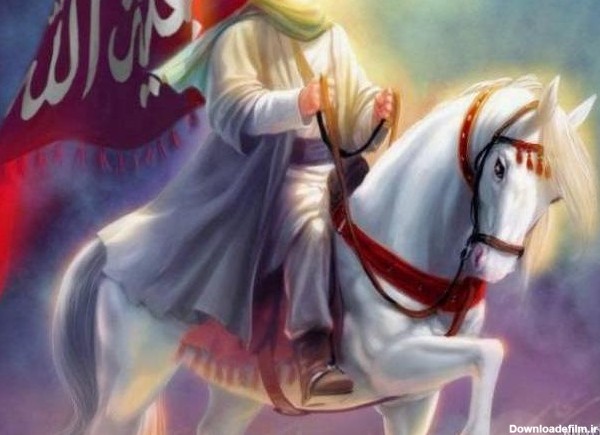 عکس نقاشی اسب امام حسین