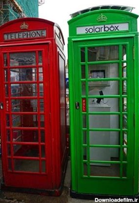 باجه های قرمز رنگ تلفن در لندن سبز می شوند - قدس آنلاین