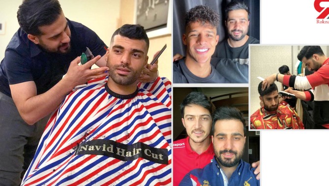 اینجا فوتبالیست های ایرانی خوشگل می شوند! /آرایشگر اختصاصی شان کیست؟! / عکس ها