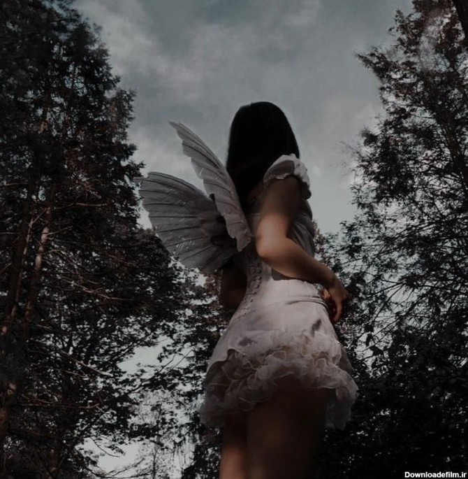 عکس پروفایل دختر فرشته بال دار | تاوعکس