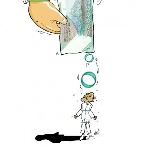 کاریکاتورهای جالب و بسیار خنده دار از تبدیل واحد پول ملی از ریال به تومان