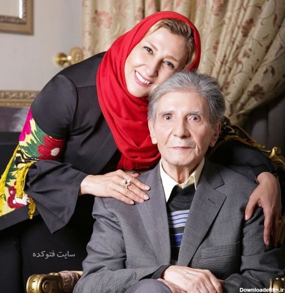 Marjaneh Golchin با مرحوم عمویش نادر گلچین