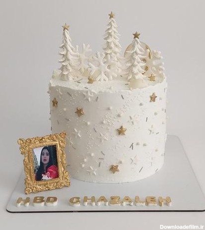 خرید و قیمت کیک زمستانی دخترانه از غرفه شیرینی خانگی لوتوس | باسلام