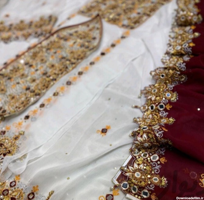 لباس عروس بلوچی|لباس|میناب, |دیوار