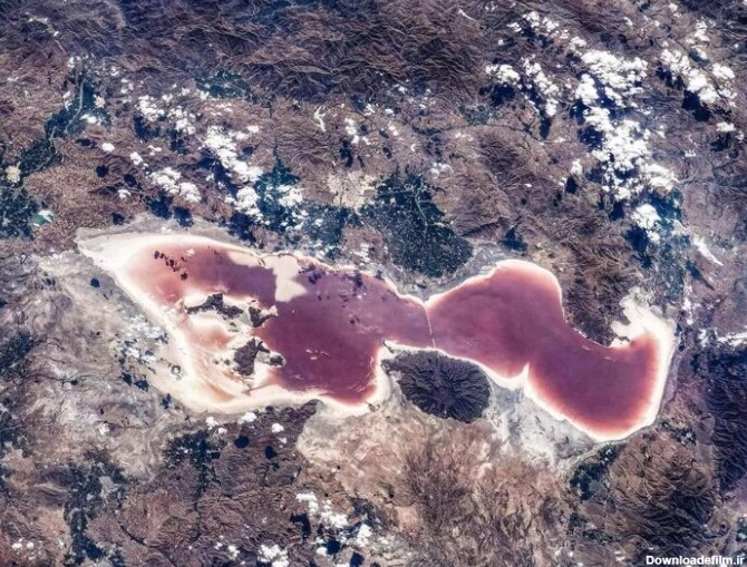 تصویر ایستگاه فضایی چین از فاجعه سدسازی برای دریاچه ارومیه ...