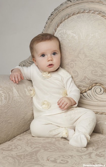 گالری عکس و مدل شیک ست لباس نوزادی سرهم 2017 سفید