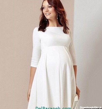 مدل لباس بارداری پیلی دار