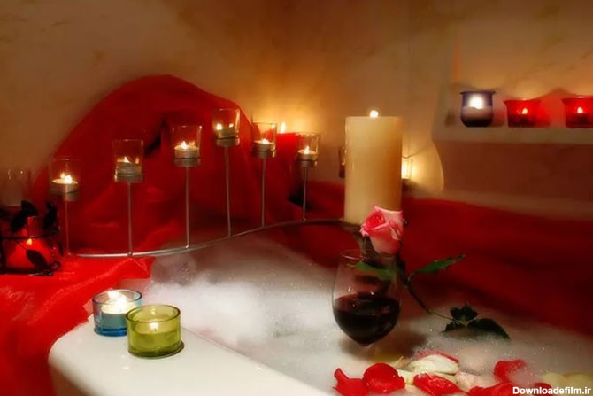 تزیین اتاق خواب عروس:یک حمام رمانتیک و شاعرانه