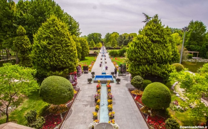 مسیر دسترسی به باغ گل ها اصفهان