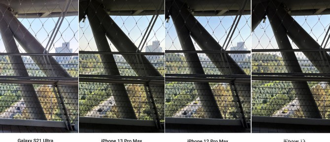 مقایسه عکاسی HDR آیفون ۱۳، آیفون ۱۳ پرو مکس، آیفون ۱۲ پرو مکس و گلکسی s21 اولترا