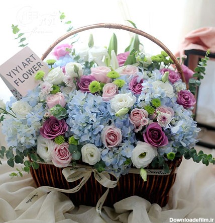 سبد گل نوزاد - خرید گل برای زایمان پسر و دختر