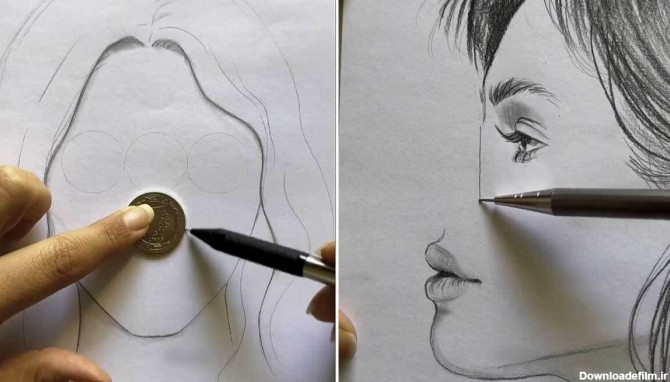 تکنیک های جالب و ساده برای نقاشی حرفه ای صورت انسان (فیلم)