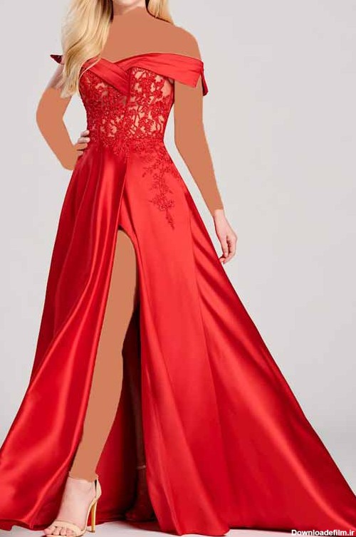 مدل لباس مجلسی به رنگ قرمز
