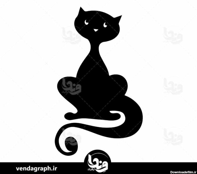 تصویر سیاه و سفید گربه برای تاتو | وندا گراف تصویر سیاه و ...